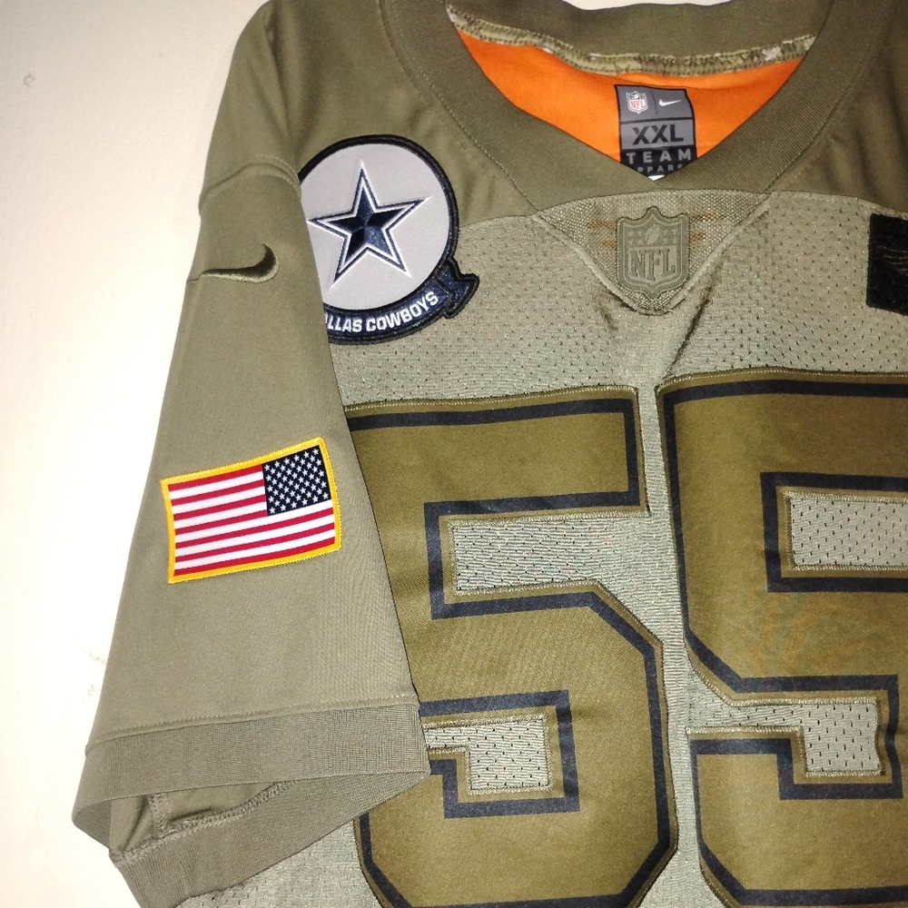 Nike Jersey Mens XXL Olive Green Salute To Service Dallas #55 - Picture 4 of 16